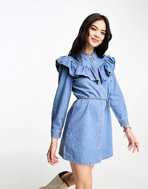 O vestido jeans como peça-chave para looks de verão: como aproveitar?插图