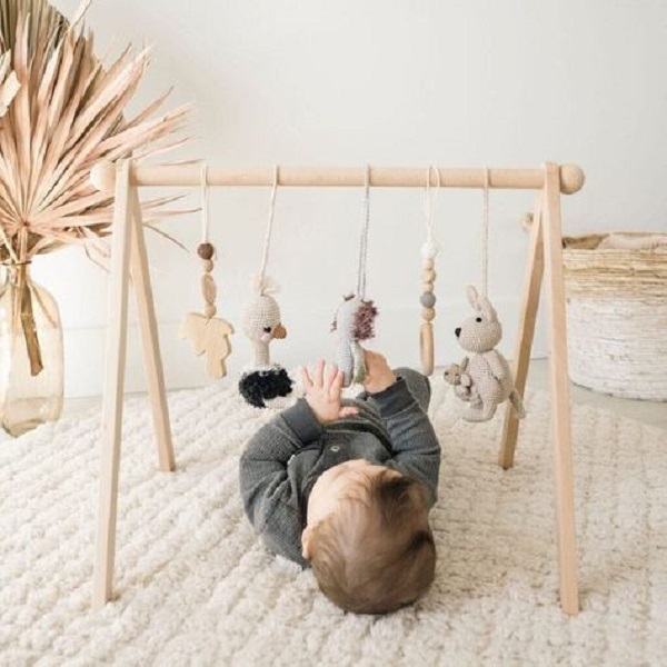 Find out if wooden baby play gyms are safe