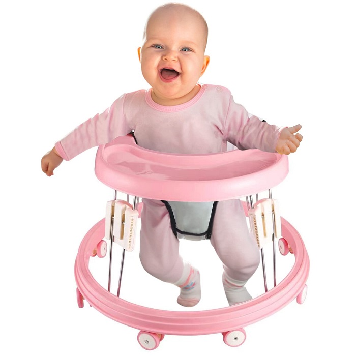 pink baby walker